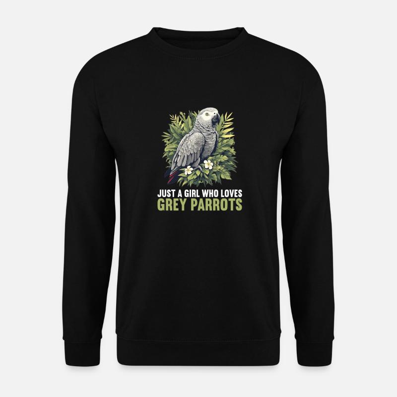 Graupapageien Graupapagei - Unisex Pullover - Schwarz