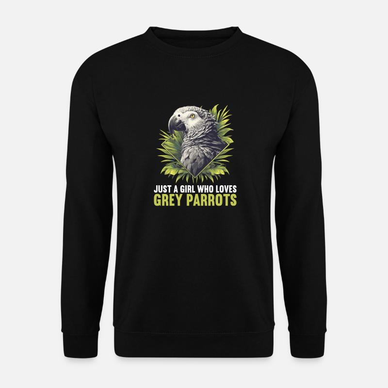 Graupapageien Graupapagei - Unisex Pullover - Schwarz