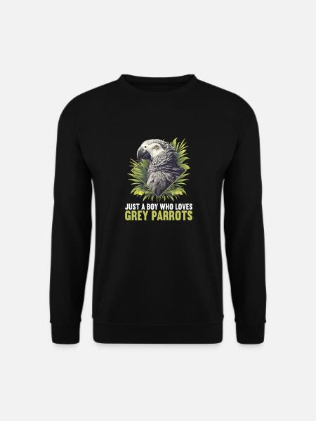 African grey parrots - Unisex Sweatshirt - black