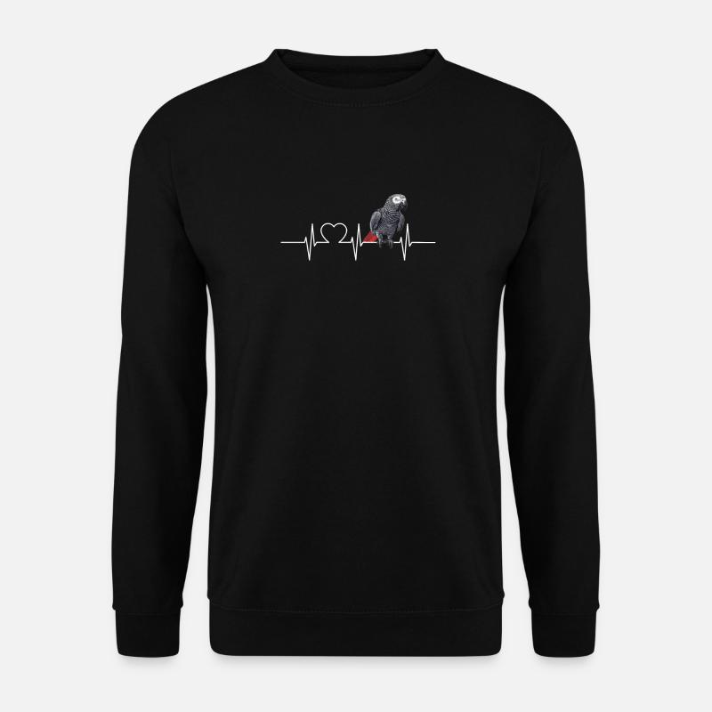 African grey parrots - Unisex Sweatshirt - black