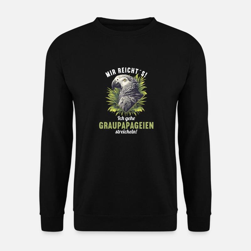 African grey parrots - Unisex Sweatshirt - black