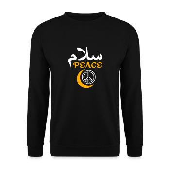 Muslim Peace - Unisex Sweatshirt - black - Front - Alina (178cm) & Michal (187cm)