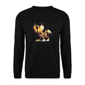 Wild Dogs Wild Dog - Unisex Sweatshirt - black - Front - Alina (178cm) & Michal (187cm)