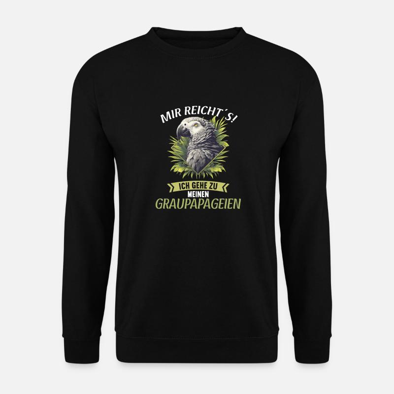 African grey parrots - Unisex Sweatshirt - black