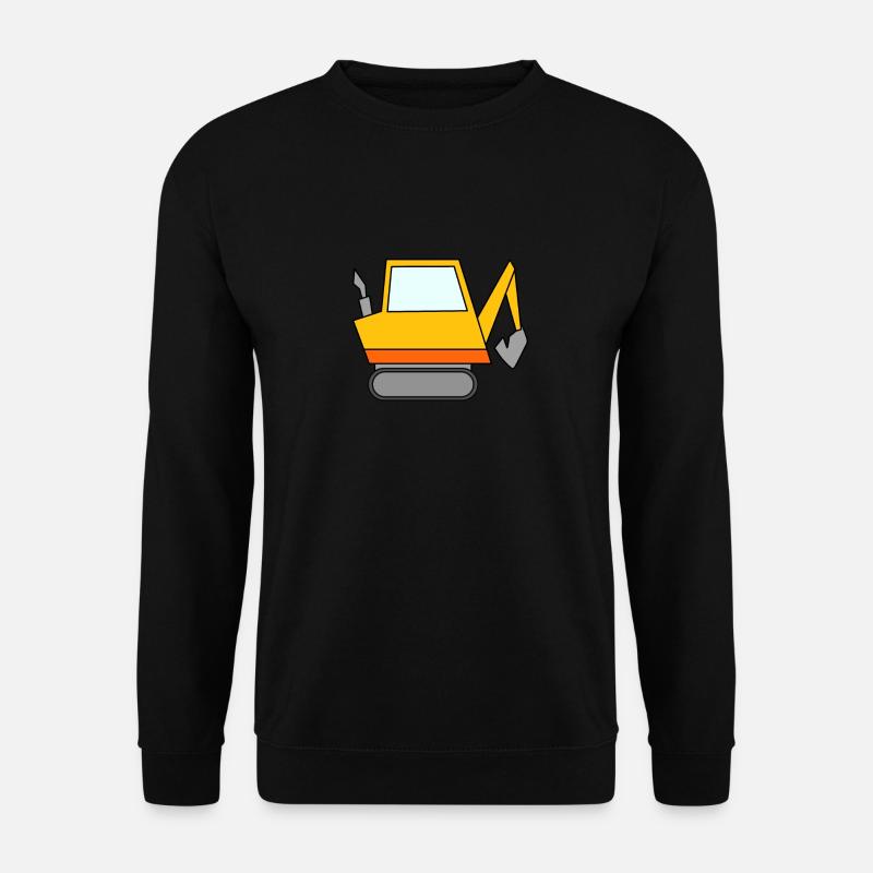 Bagger Baustelle Baggerfahrer - Unisex Pullover - Schwarz