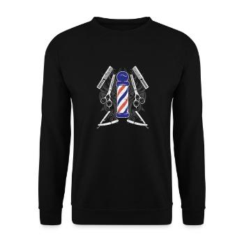 L’élégance de la chemise à chaque coupe - Sweat-shirt Unisexe - noir - Devant - Alina (178cm) & Michal (187cm)