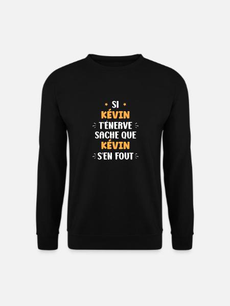 kévin - Sweat-shirt Unisexe - noir
