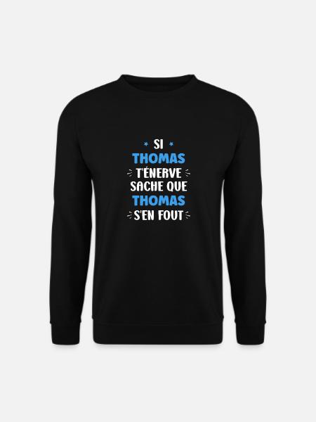 Thomas - Sweat-shirt Unisexe - noir