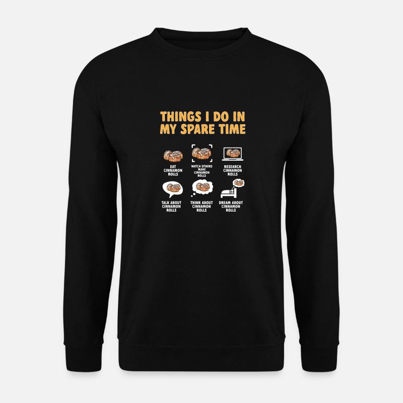 Rouleau à la cannelle - Sweat-shirt Unisexe - noir