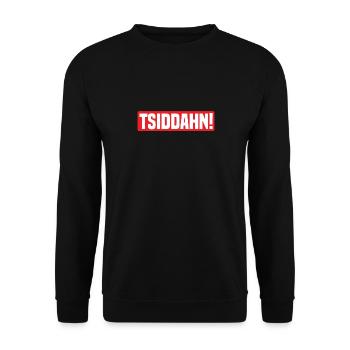 Tsiddahn Sit Down Lehrer Lustige Meme Job Schule - Unisex Pullover - Schwarz - Vorne - Alina (178cm) & Michal (187cm)