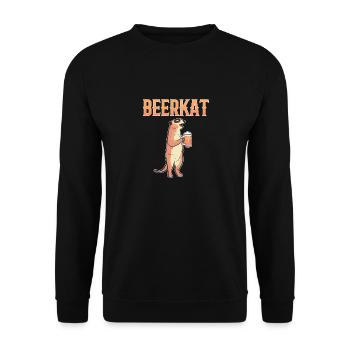 Suricate - Sweat-shirt Unisexe - noir - Devant - Alina (178cm) & Michal (187cm)