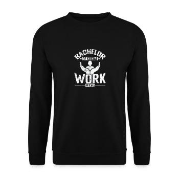 Bachelor of Social Work (B.S.W.) - Unisex Pullover - Schwarz - Vorne - Alina (178cm) & Michal (187cm)