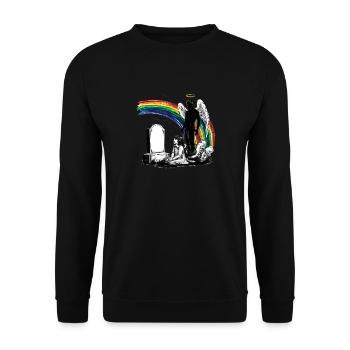 Father Daughter Mourning Grave - Unisex Sweatshirt - black - Front - Alina (178cm) & Michal (187cm)