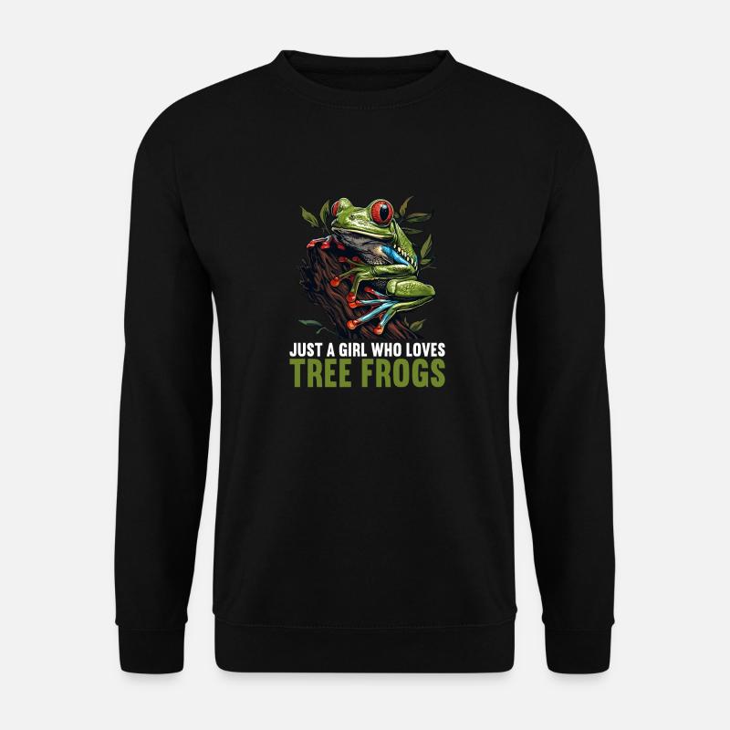 Tree Frog Baumfrösche Baumfrosch - Unisex Pullover - Schwarz