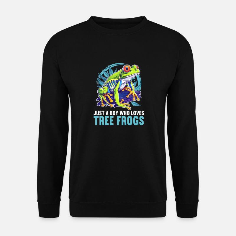Tree Frog Baumfrösche Baumfrosch - Unisex Pullover - Schwarz