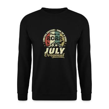 July 2022 Birthday Gift 2022 July 2022 - Unisex Sweatshirt - black - Front - Alina (178cm) & Michal (187cm)
