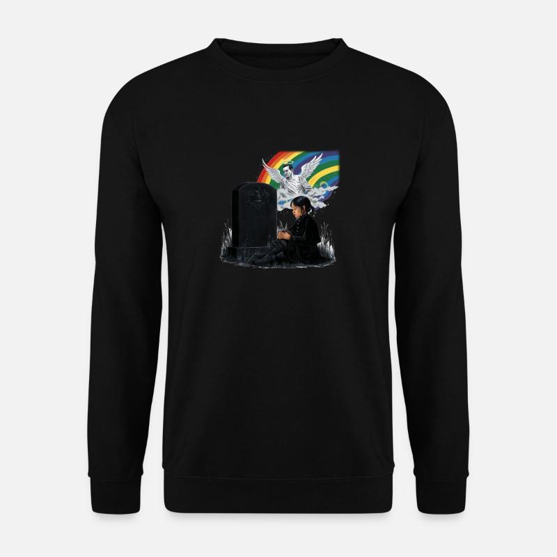 Fille papa Ange en deuil - Sweat-shirt Unisexe - noir