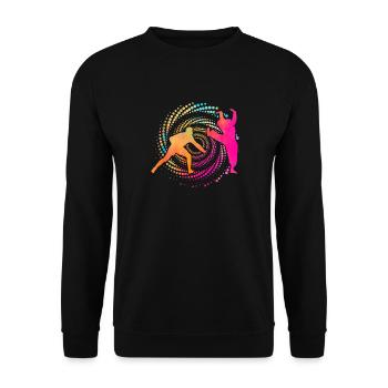 Capoeira - Unisex Sweatshirt - black - Front - Alina (178cm) & Michal (187cm)