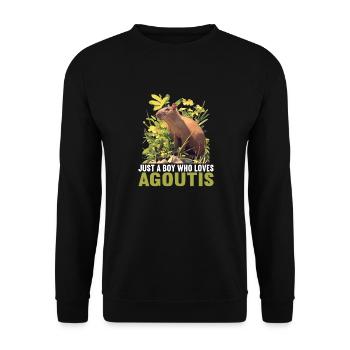 Agouti Agutis Aguti - Unisex Pullover - Schwarz - Vorne - Alina (178cm) & Michal (187cm)