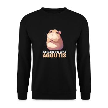 Agouti Agutis Aguti - Unisex Pullover - Schwarz - Vorne - Alina (178cm) & Michal (187cm)