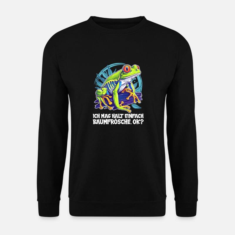 Tree Frog Baumfrösche Baumfrosch - Unisex Pullover - Schwarz