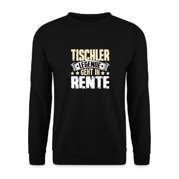 Carpenter legend retires - Unisex Sweatshirt - black - Front - Alina (178cm) & Michal (187cm)