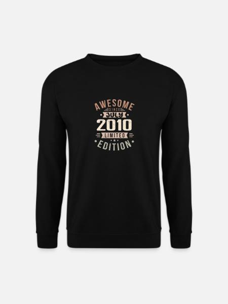 Juli 2010 Geburtstag Juli 2010 Geburtstagsgeschenk - Unisex Pullover - Schwarz