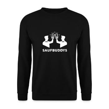 Booze Buddy Booze Buddies Alcool Bière Alcool Party Spr - Sweat-shirt Unisexe - noir - Devant - Alina (178cm) & Michal (187cm)