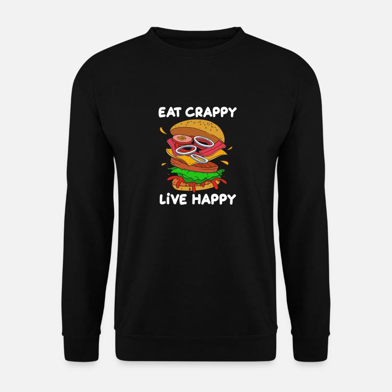 Cheeseburger - Sweat-shirt Unisexe - noir