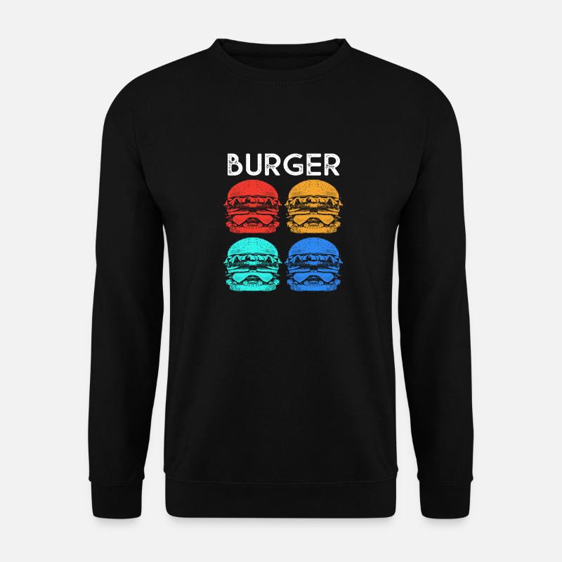 Cheeseburger - Unisex Pullover - Schwarz