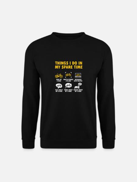 Elektrofahrrad Radfahren Biker E-Bike - Unisex Pullover - Schwarz