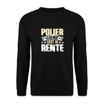 La légende du contremaître prend sa retraite - Sweat-shirt Unisexe - noir - Devant - Alina (178cm) & Michal (187cm)
