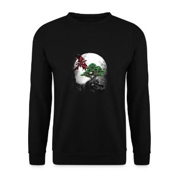 Märchen Fabeltier Drache Drachen Märchenfigur Myth - Unisex Pullover - Schwarz - Vorne - Alina (178cm) & Michal (187cm)