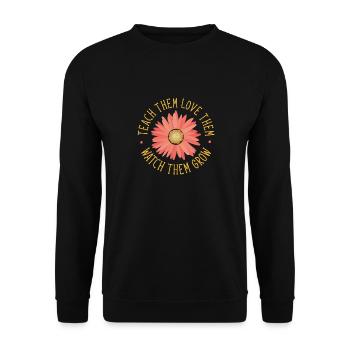 Enseignante de maternelle Éducatrice de centre de garde - Sweat-shirt Unisexe - noir - Devant - Alina (178cm) & Michal (187cm)