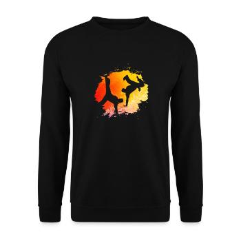 Capoeira - Unisex Sweatshirt - black - Front - Alina (178cm) & Michal (187cm)