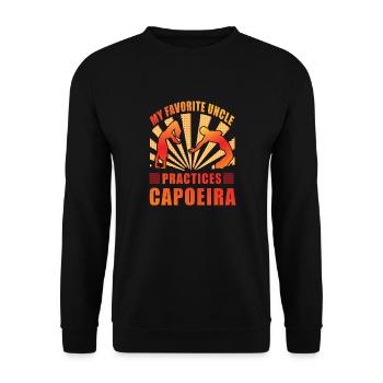 Mon oncle préféré pratique la Capoeira - Sweat-shirt Unisexe - noir - Devant - Alina (178cm) & Michal (187cm)
