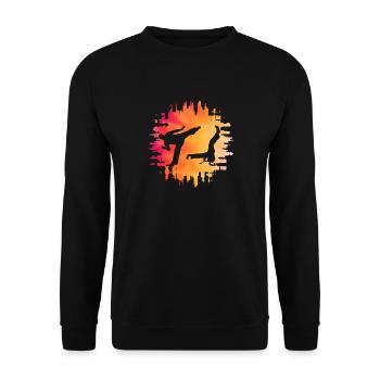 Capoeira - Unisex Pullover - Schwarz - Vorne - Alina (178cm) & Michal (187cm)
