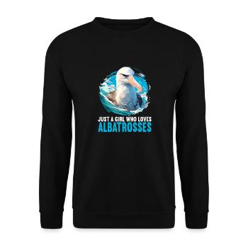 Albatross Albatrosse Albatros - Unisex Pullover - Schwarz - Vorne - Alina (178cm) & Michal (187cm)