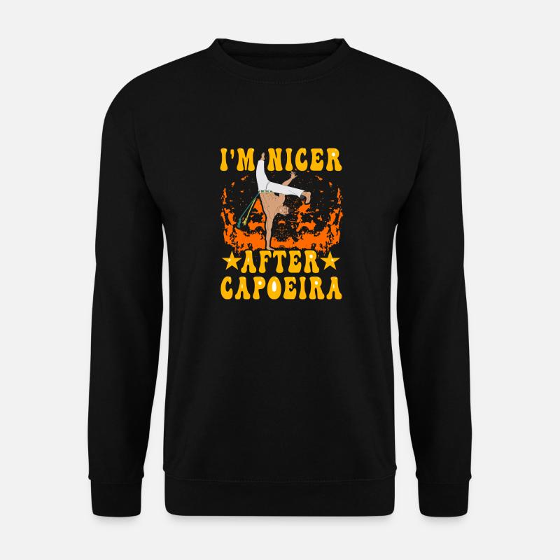 I'm nicer after Capoeira - Unisex Sweatshirt - black