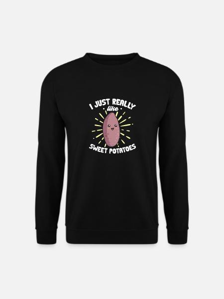 Sweet Potato Root Vegetables - Unisex Sweatshirt - black
