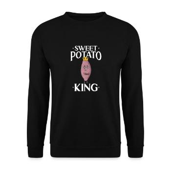 Légumes-racines de patates douces - Sweat-shirt Unisexe - noir - Devant - Alina (178cm) & Michal (187cm)