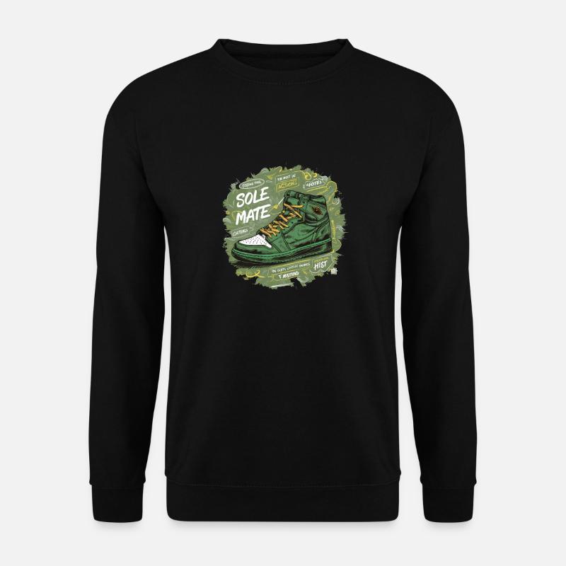 COOLE SCHUHE, SOLE MATE - Unisex Pullover - Schwarz