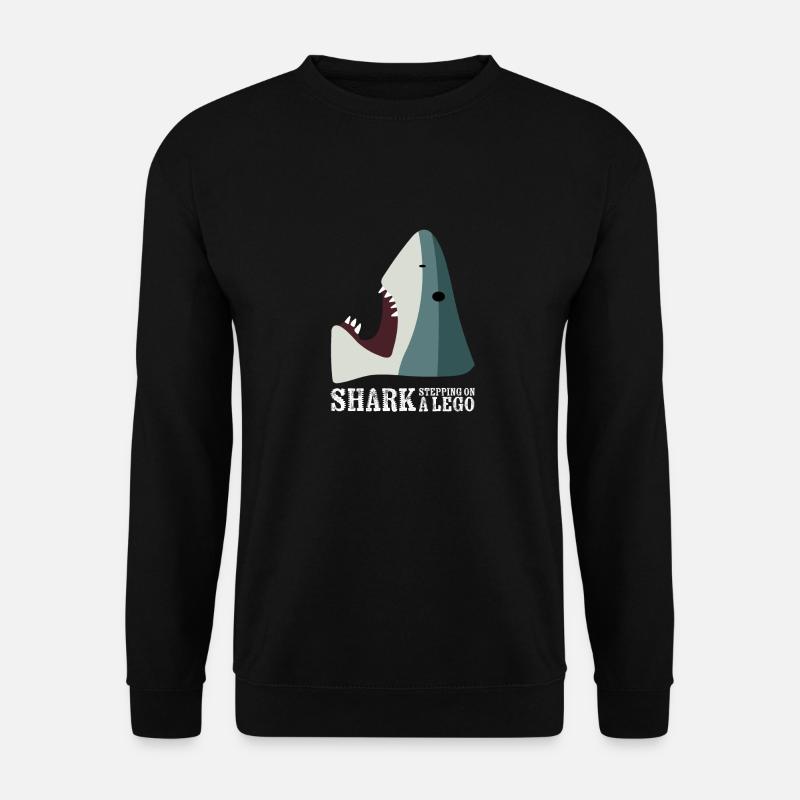 Hai tritt auf Spielzeug Lustiges Internet-Humor-Meme - Unisex Pullover - Schwarz