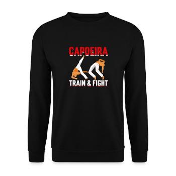 Capoeira : entraînement et combat - Sweat-shirt Unisexe - noir - Devant - Alina (178cm) & Michal (187cm)