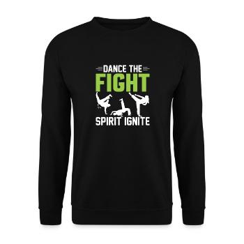 Dansez l’ combatif - Sweat-shirt Unisexe - noir - Devant - Alina (178cm) & Michal (187cm)
