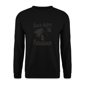 Cette reine noire fait 16 looks fabuleux - 16e - Sweat-shirt Unisexe - noir - Devant - Alina (178cm) & Michal (187cm)