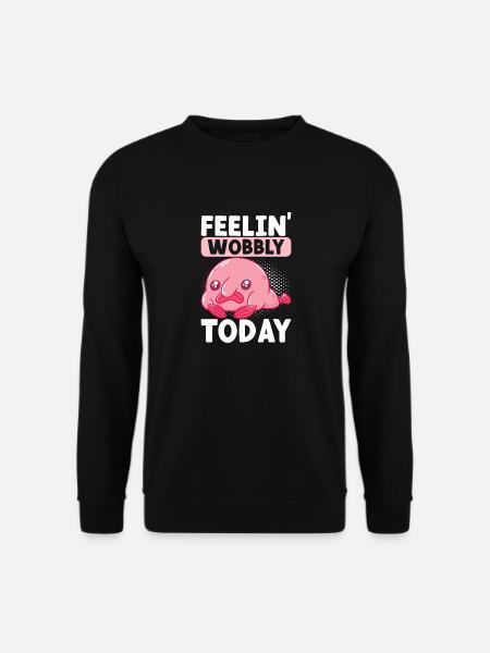 Cute Blob Fish Ugly Fish - Unisex Sweatshirt - black