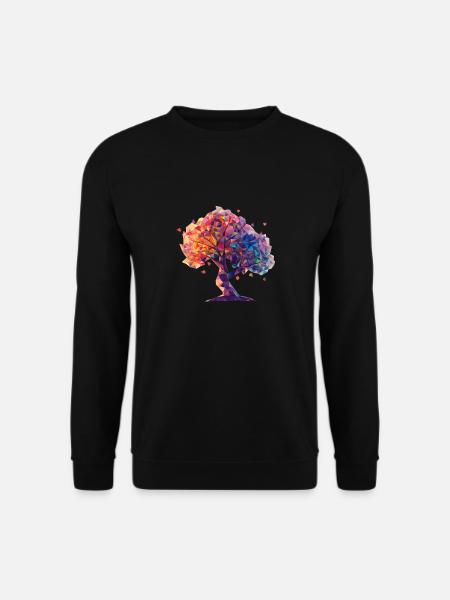 GeometricTree - Unisex Pullover - Schwarz
