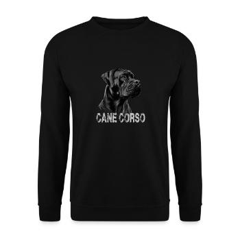 Majestueux Portraits de Cane Corso - Sweat-shirt Unisexe - noir - Devant - Alina (178cm) & Michal (187cm)