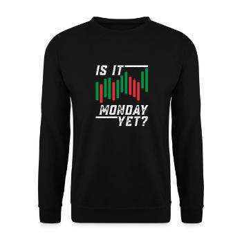 Trading Crypto Stock Market Investor Day Trader - Sweat-shirt Unisexe - noir - Devant - Alina (178cm) & Michal (187cm)